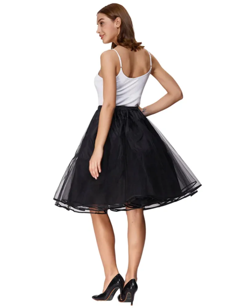 High Waist A-Line Pockets Skirt Skater Flared Midi Skirt