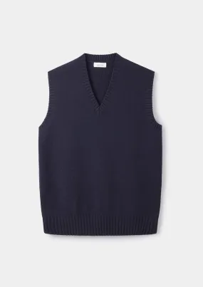 Ink Navy Lambswool Vest