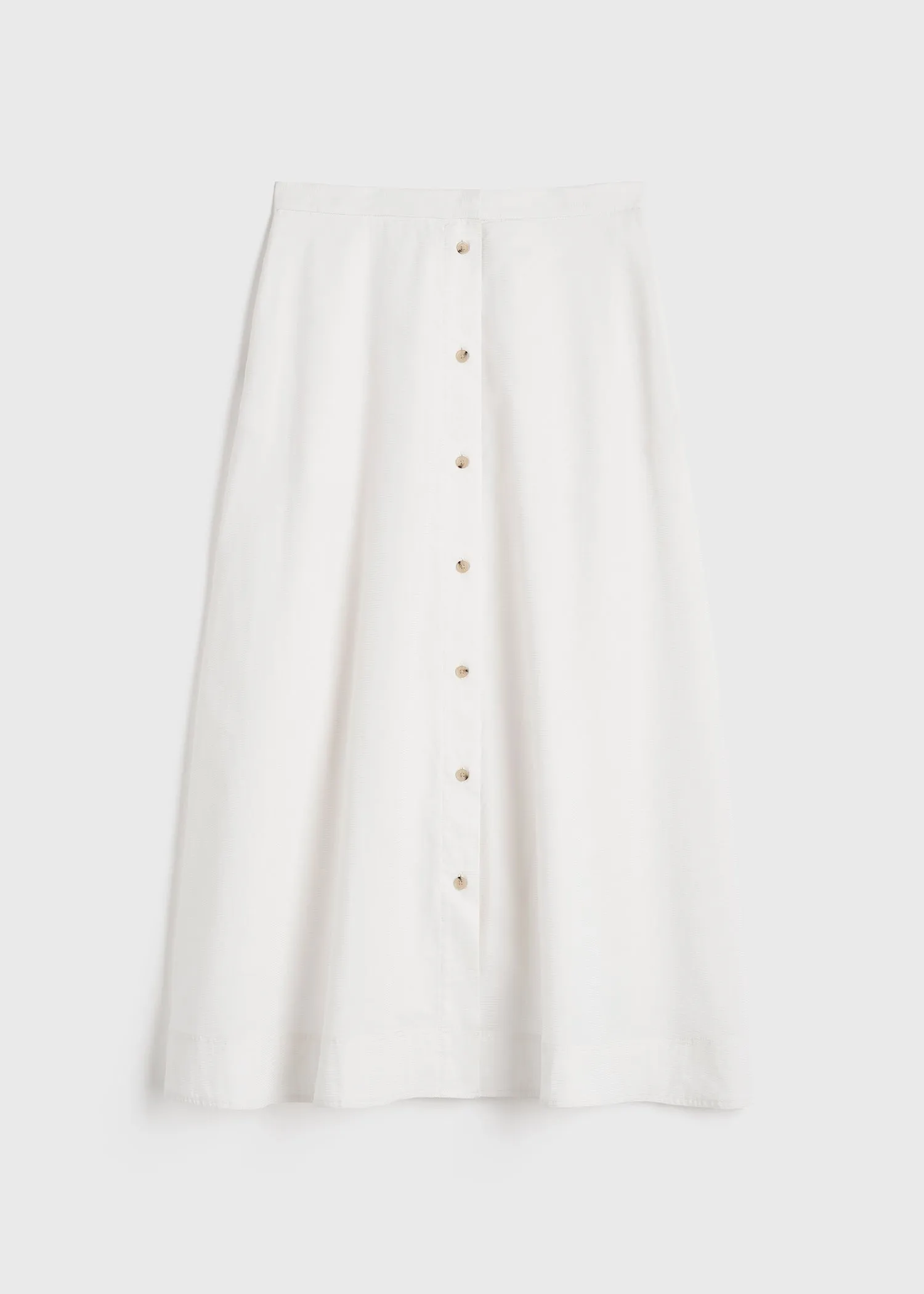 Jacquard stripe skirt white