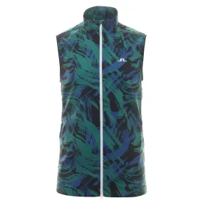 J.Lindeberg Golf Ash Light Print Packable Vest FW23