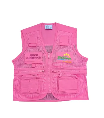 Jr. ZooKeeper Vest-Pink Small