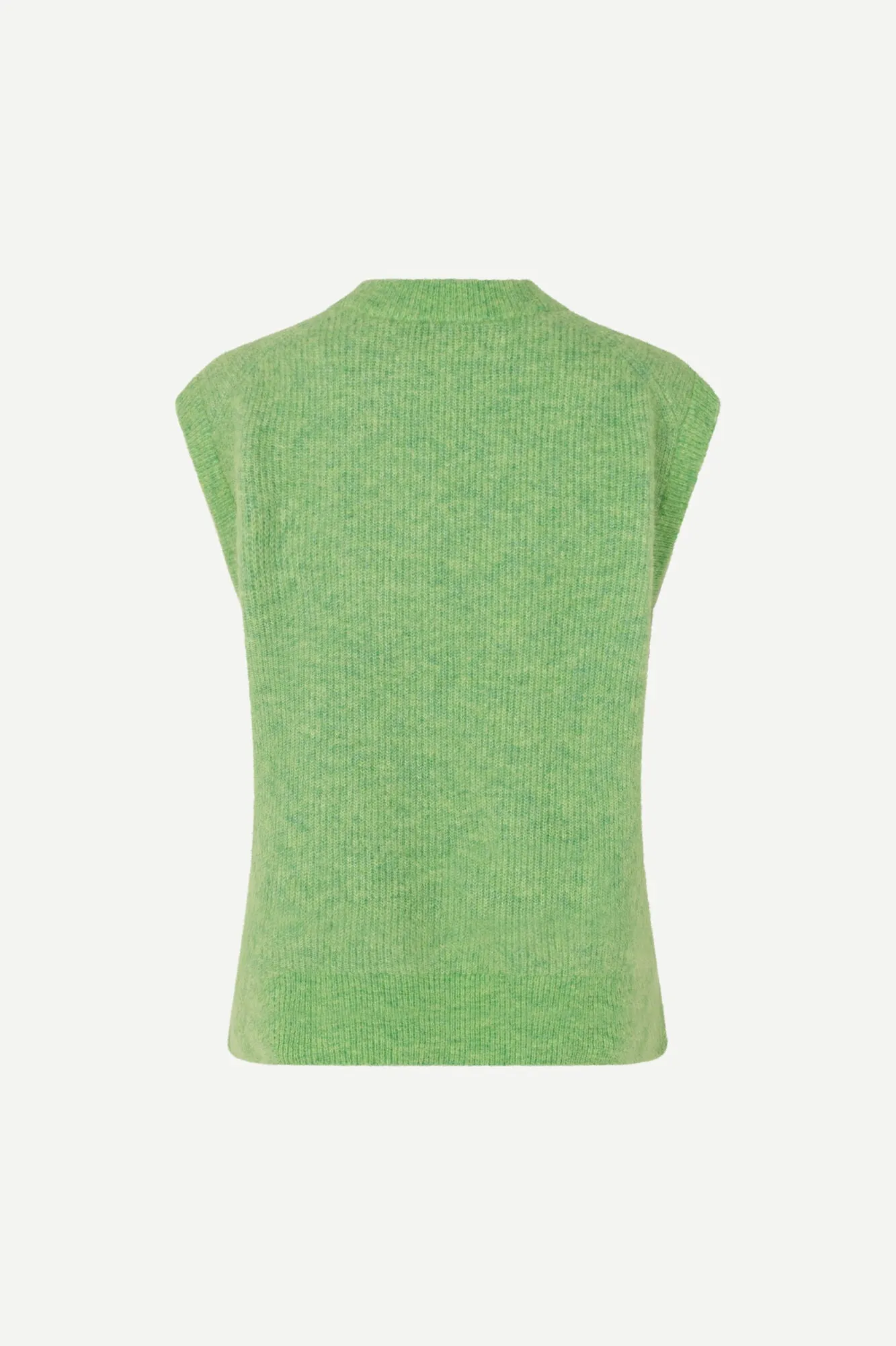 KNITTED VEST IN GREEN