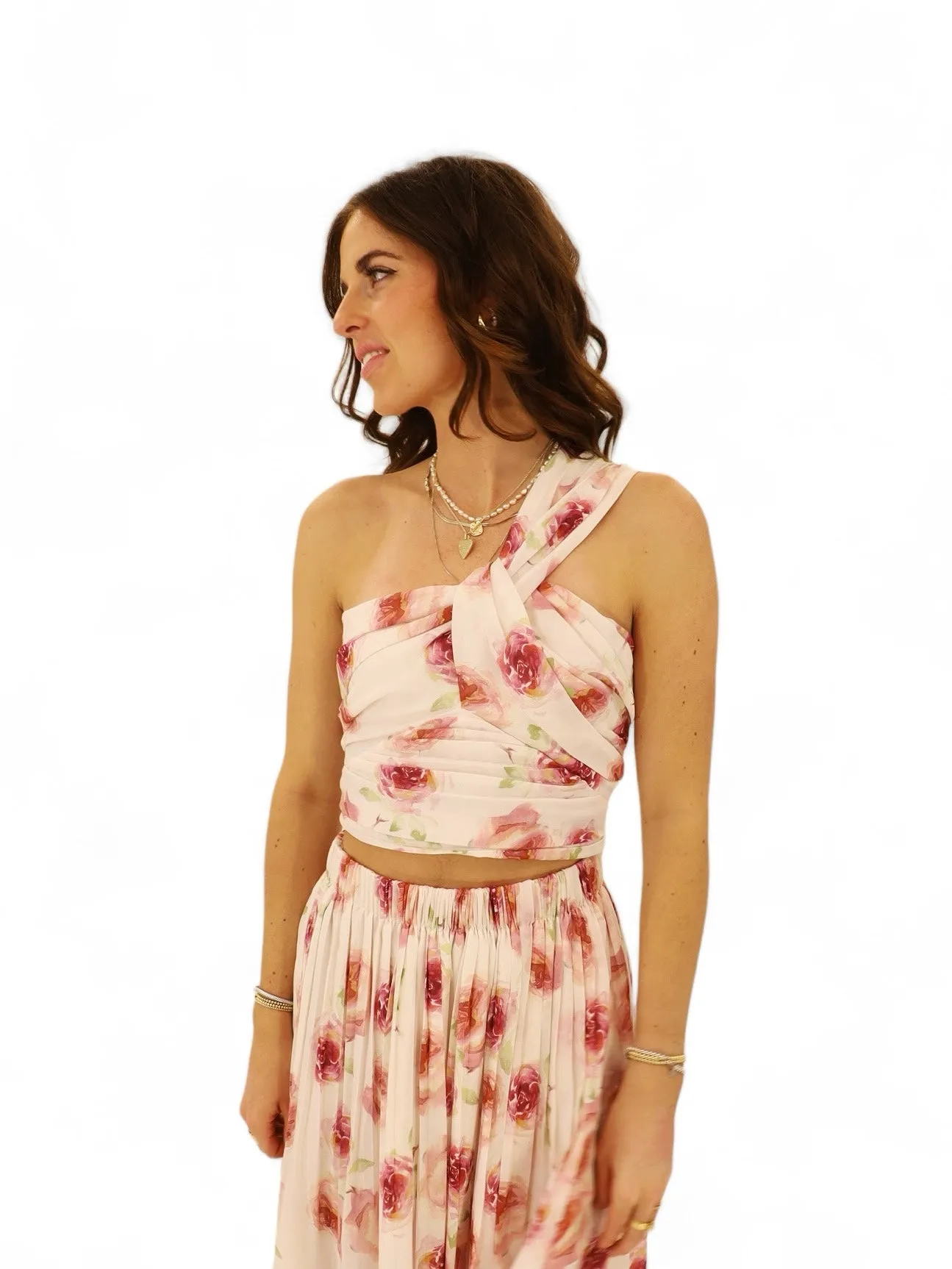 La Jolla One Shoulder Floral Top