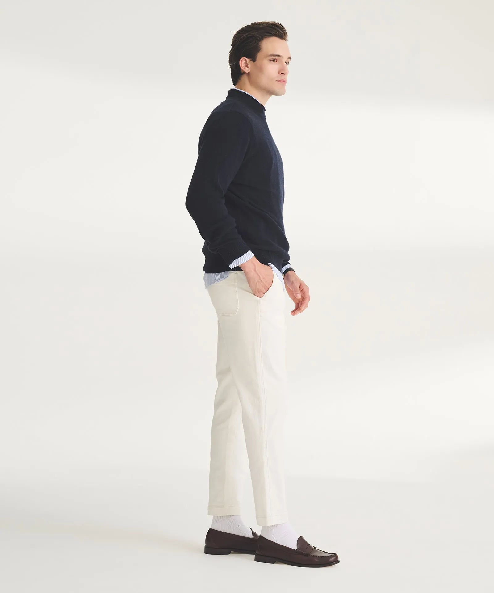 Lightweight Cashmere Rollneck