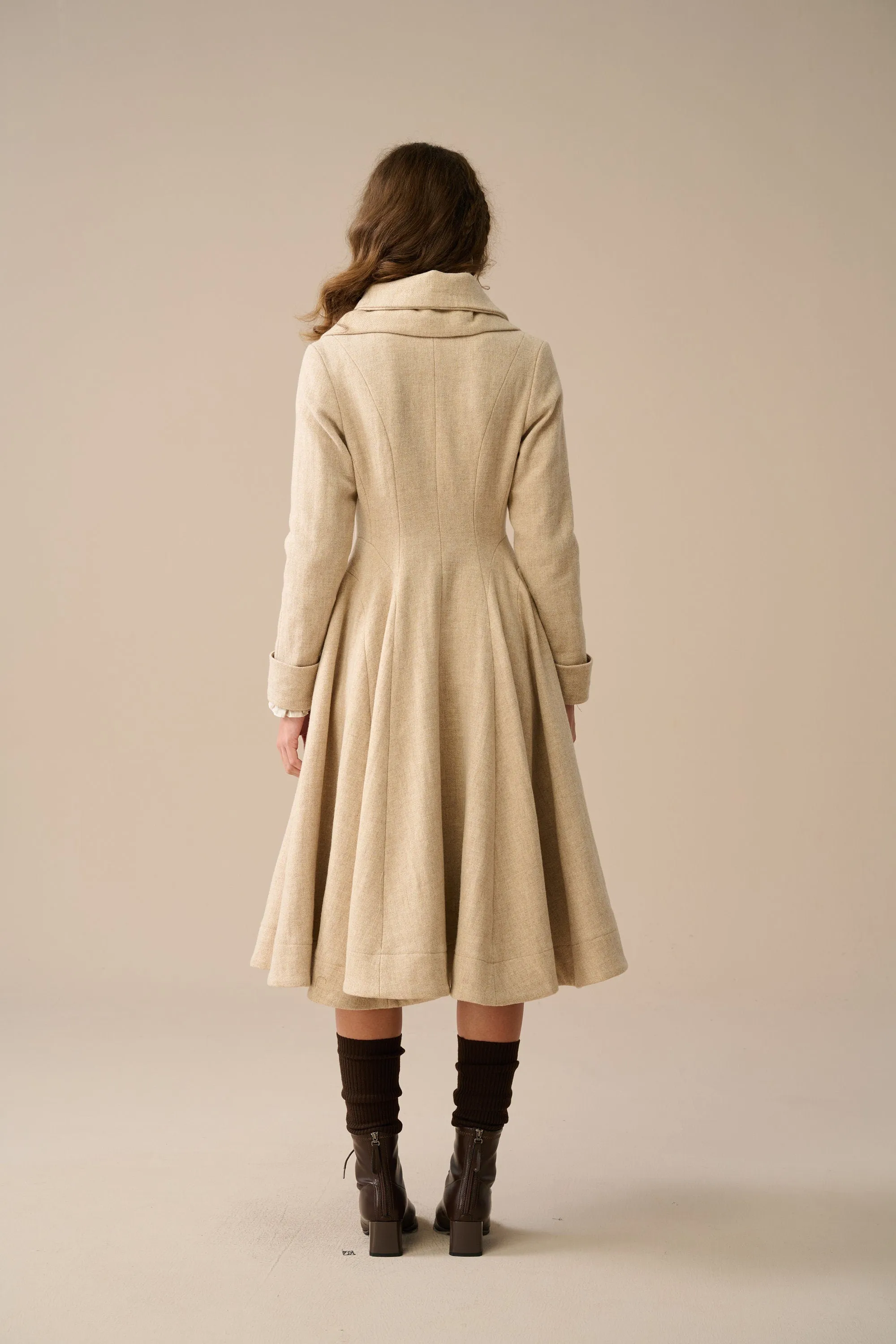 Lila 25 | 100% wool scarf coat