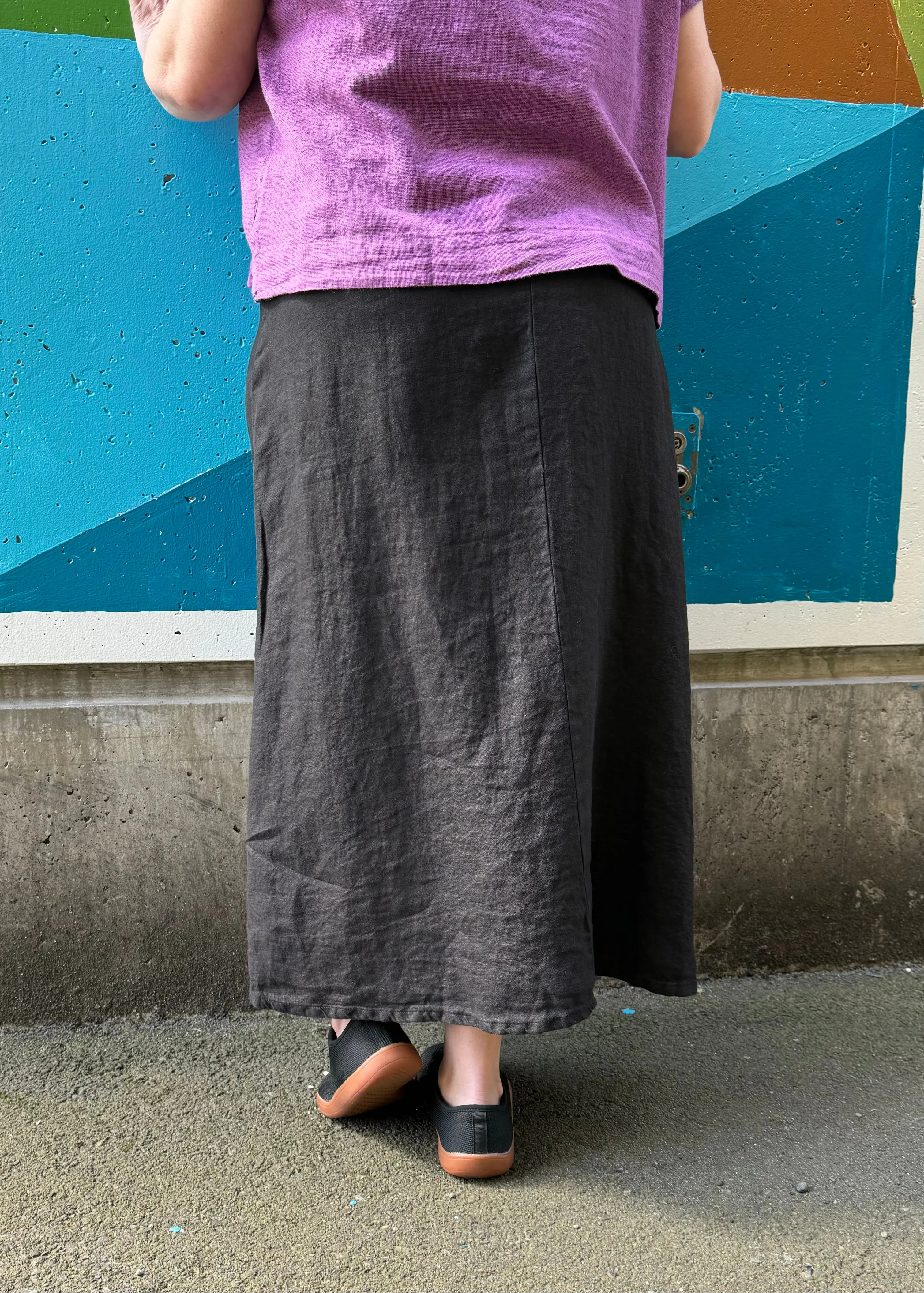 Linen Midi Skirt