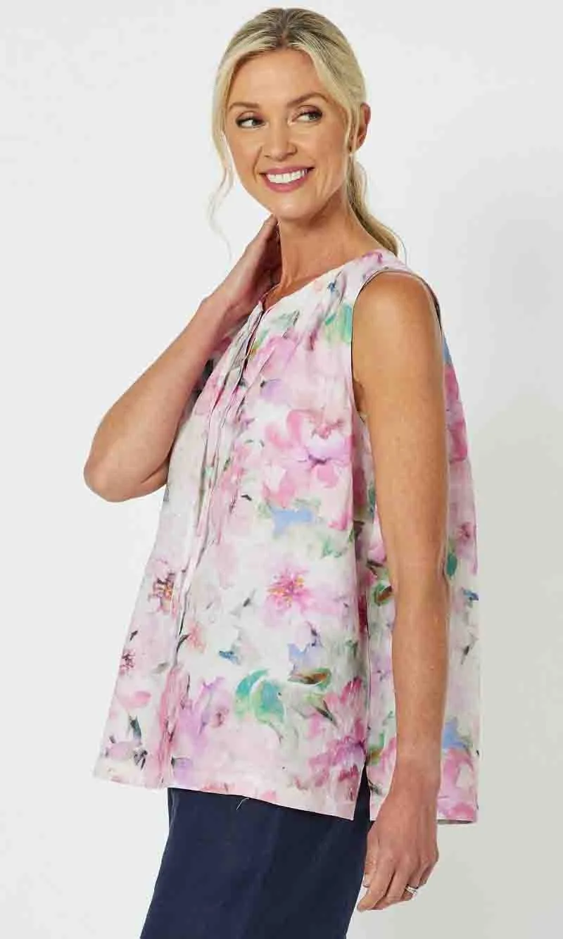 Linen Tank Top Rosebay