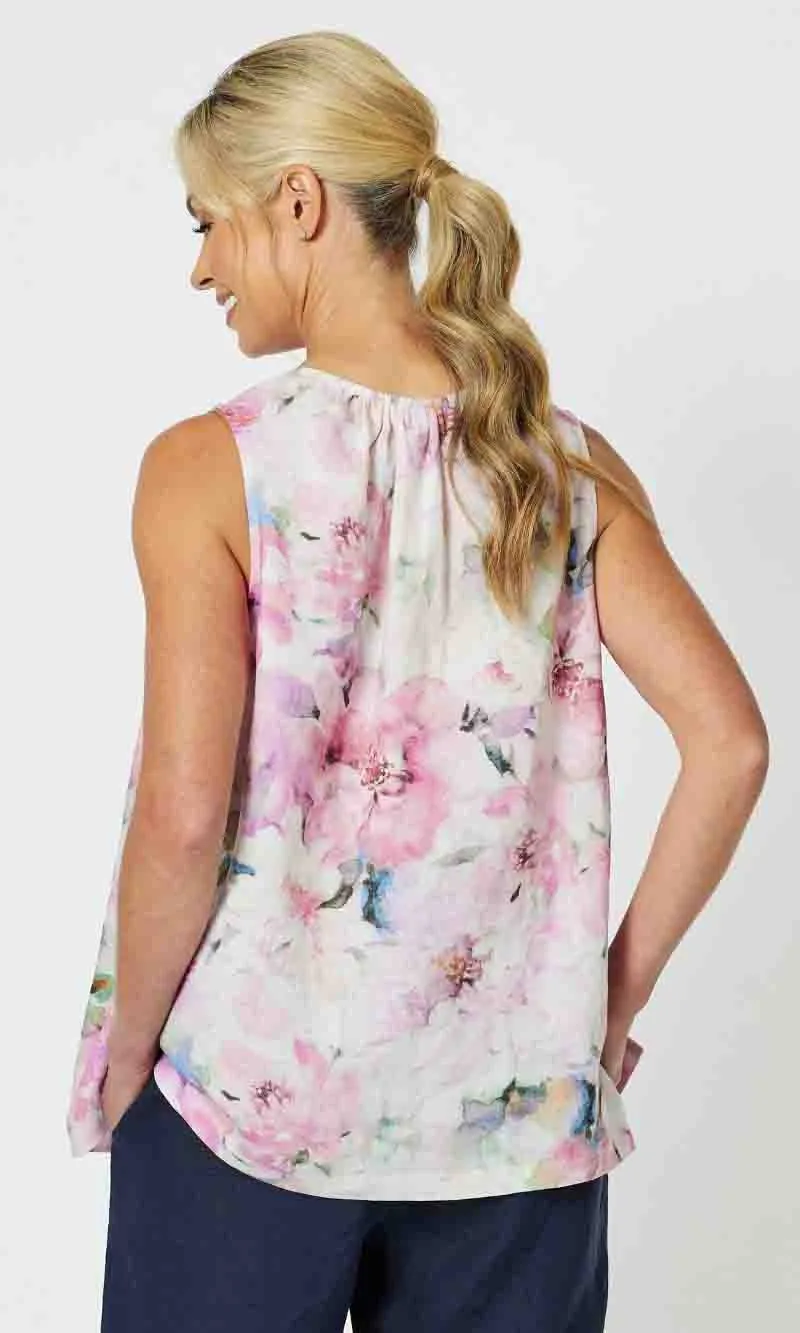 Linen Tank Top Rosebay