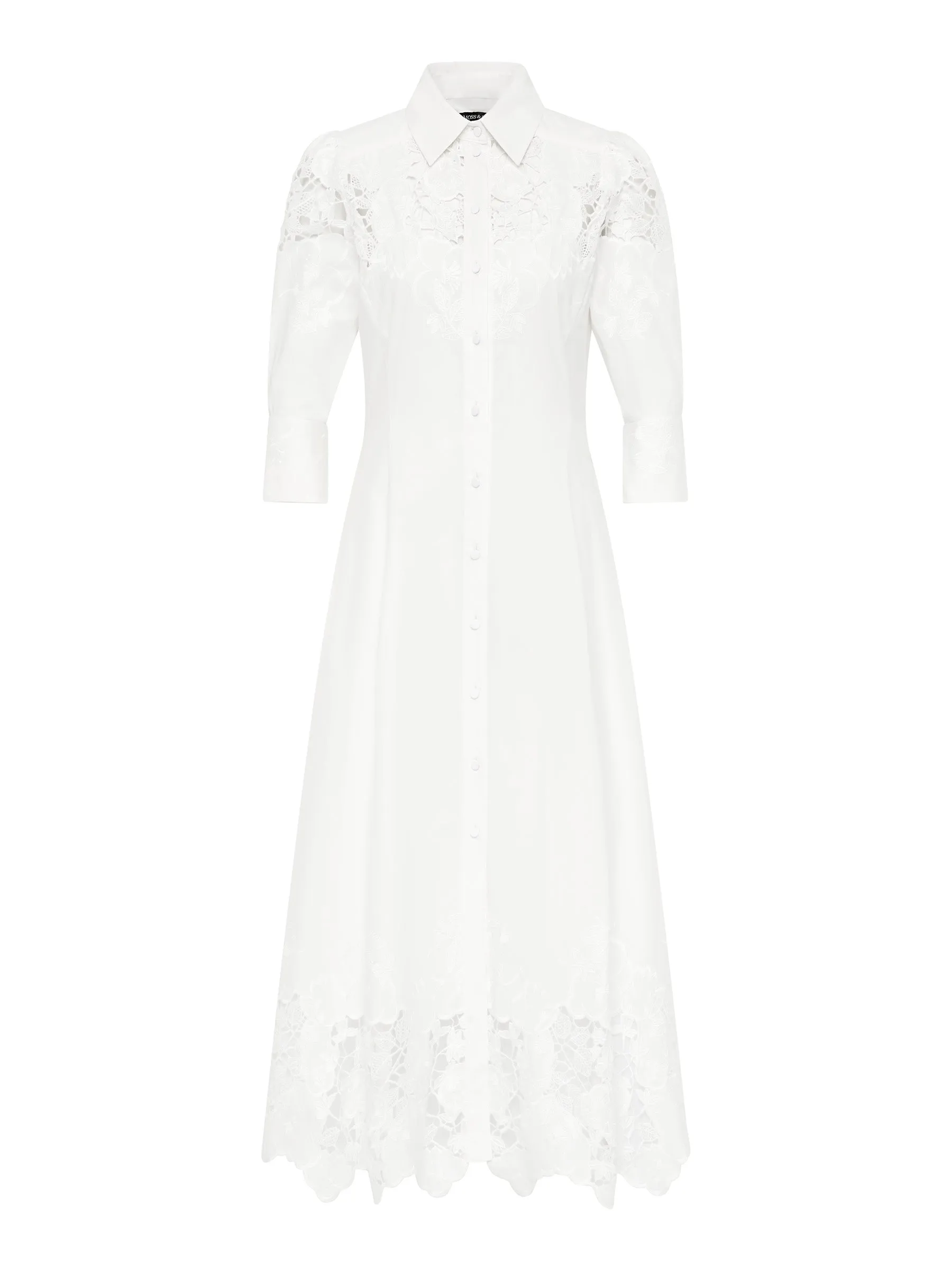 Lyla Shirt Dress - White