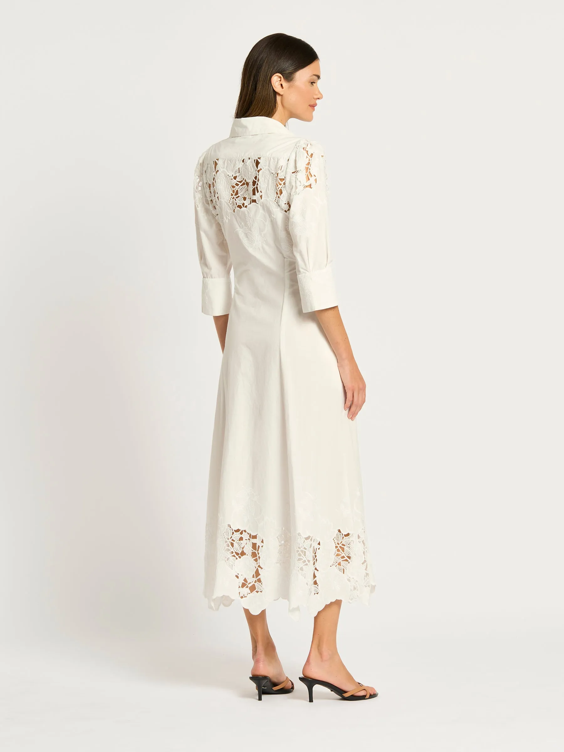 Lyla Shirt Dress - White