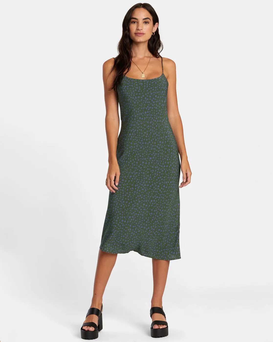 Maiden Midi Dress - Leaf