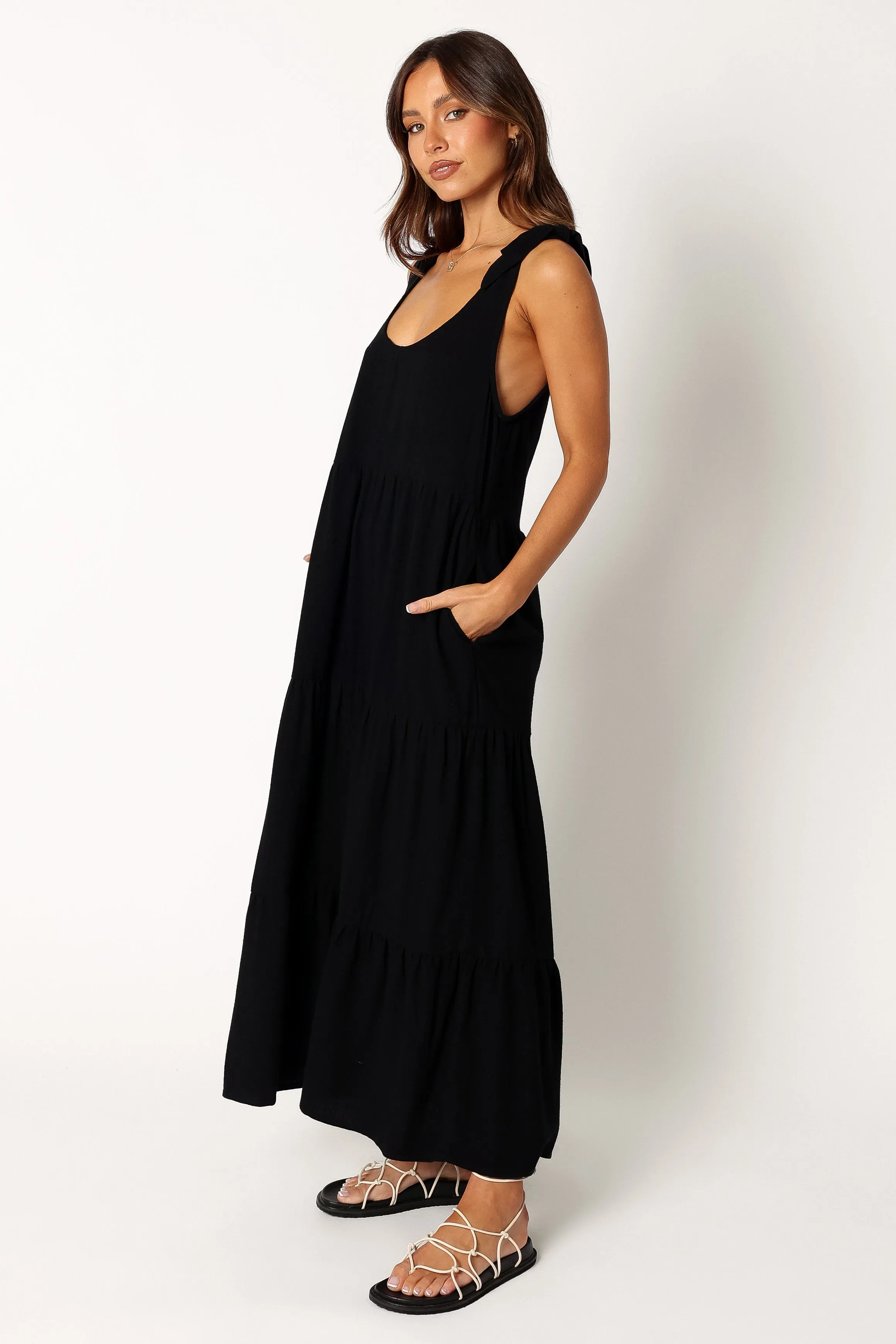 Marcy Midi Dress - Black