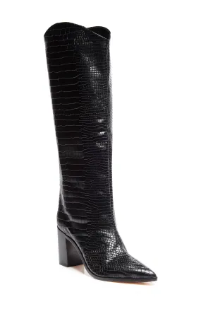 Maryana Block Crocodile Boot