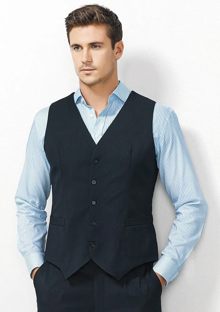 Mens Cool Stretch Peaked Vest with Knitted Back