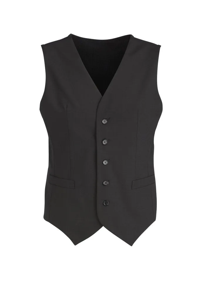 Mens Peaked Vest with Knitted Back