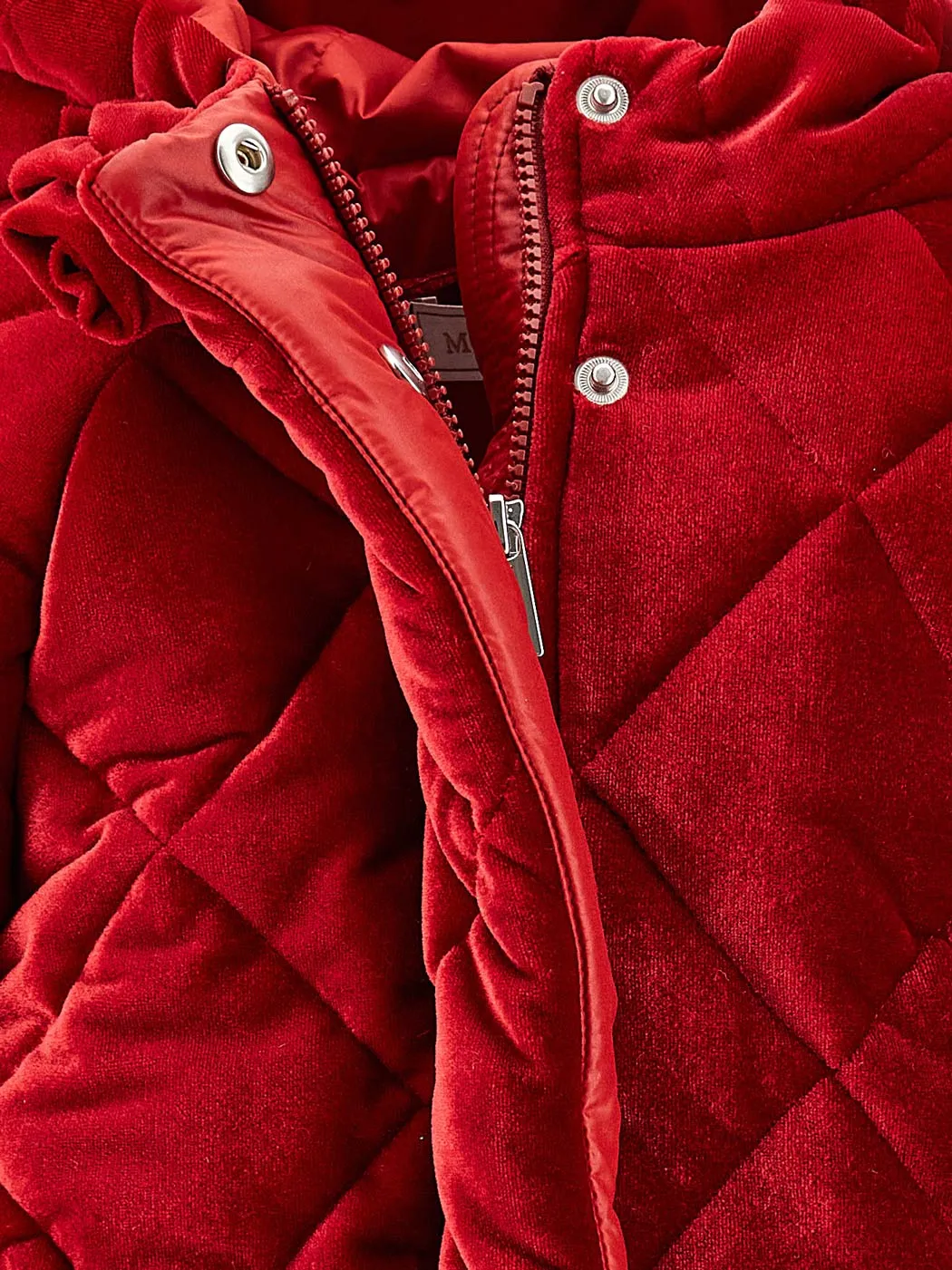 MONNALISA Baby's quilted chenille jacket - 31B1042416 Red