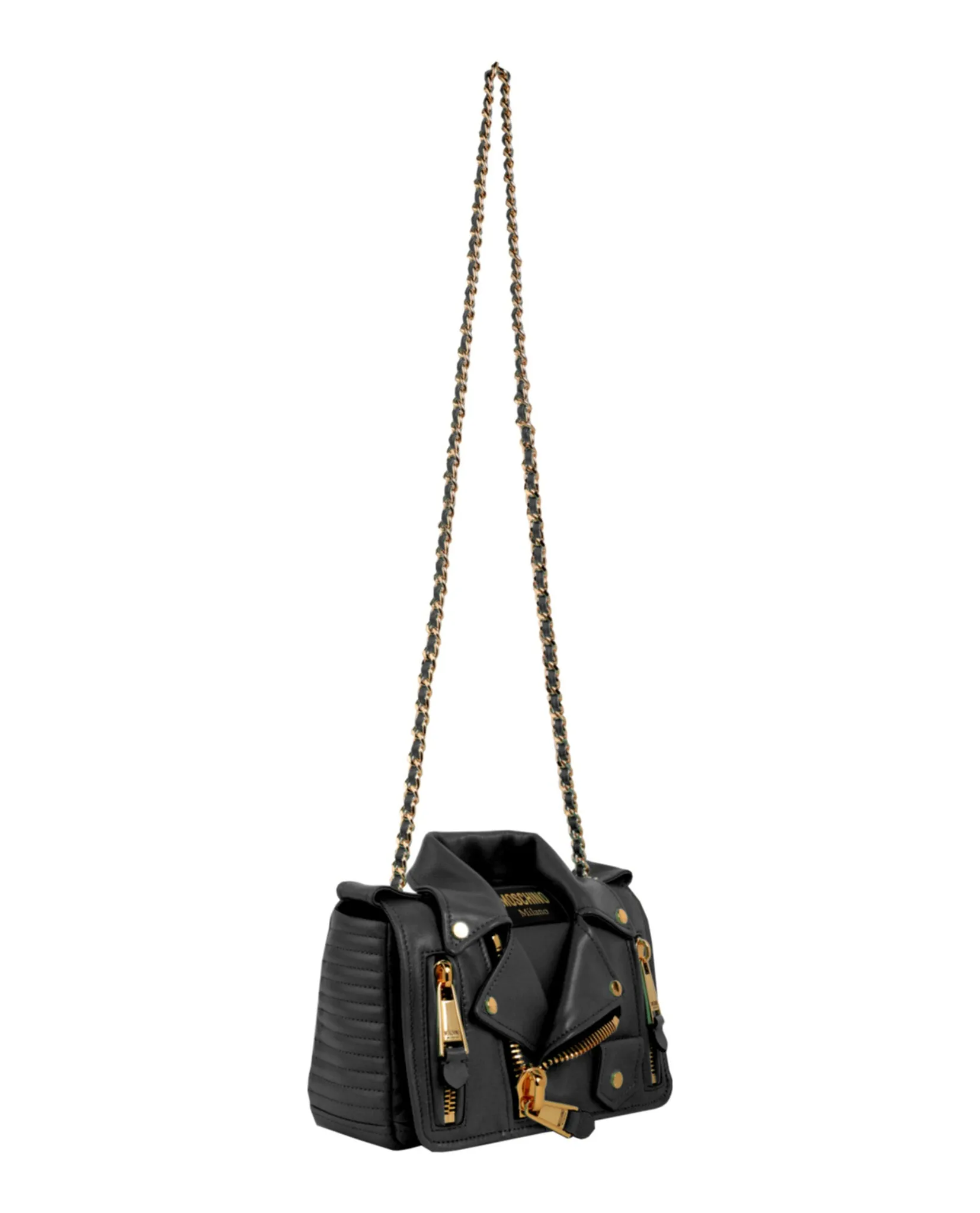 Moschino Leather Jacket Shoulder Bag