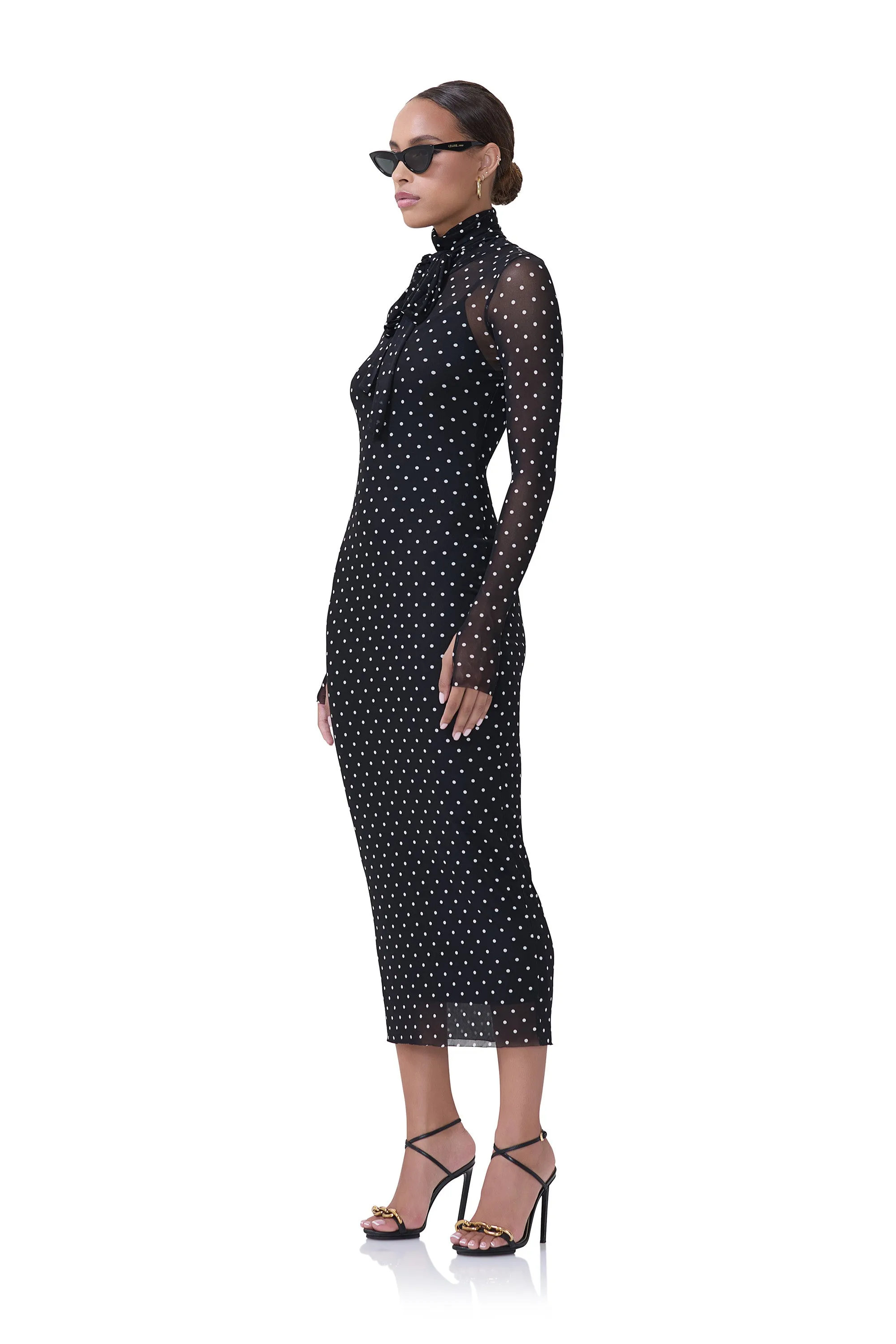 Nesa Dress - Noir Dot