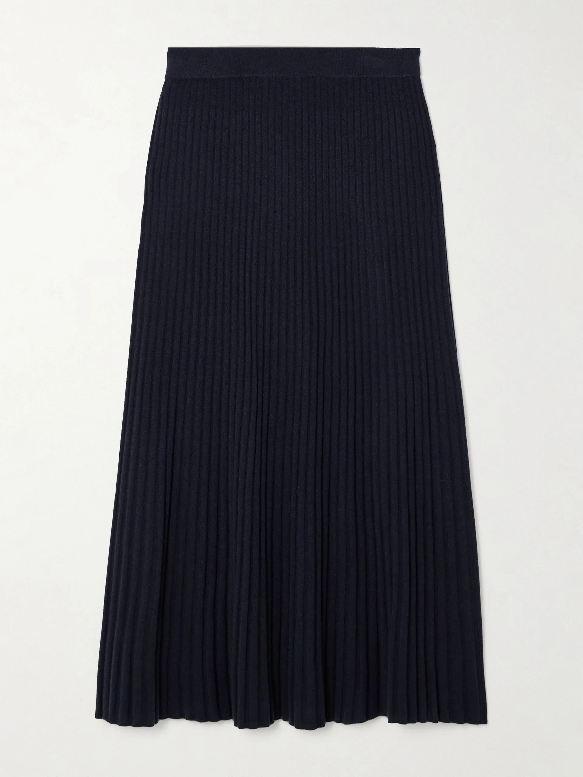 Nillie ribbed cashmere midi skirt