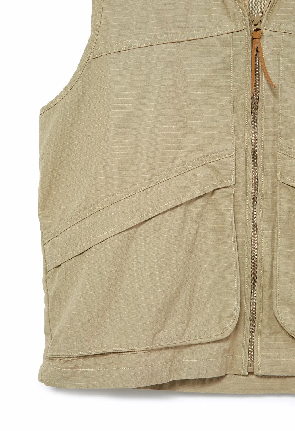 orSlow Men's Utility Vest - Beige