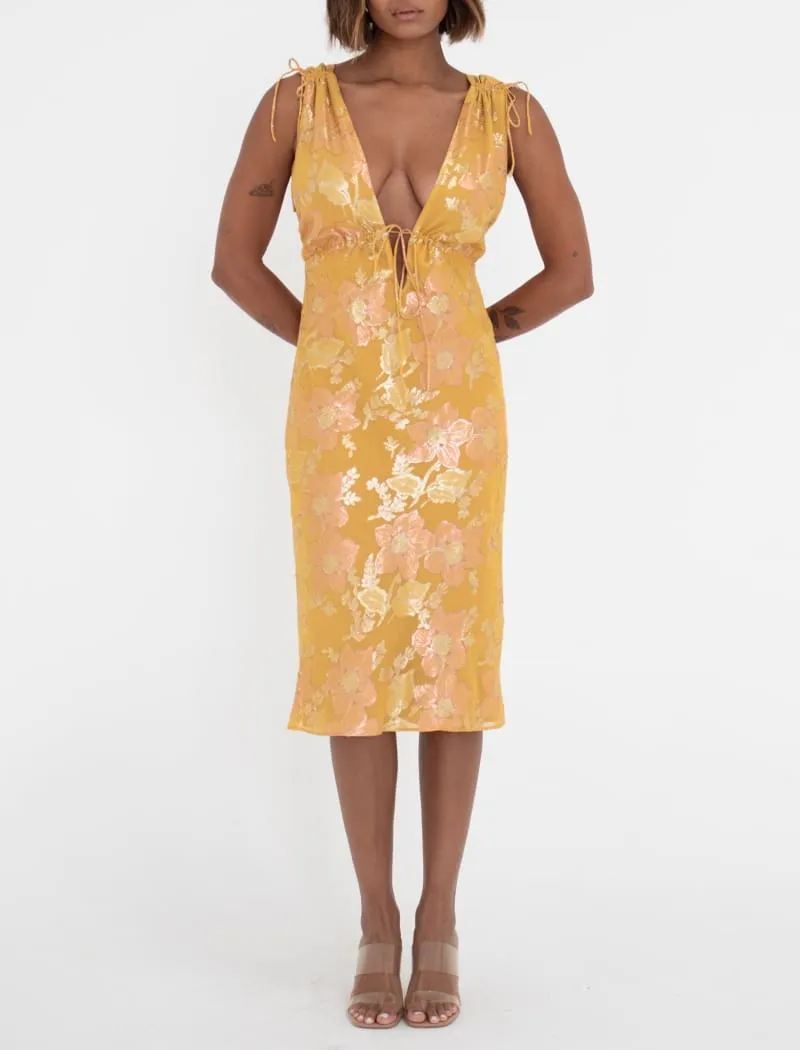 Paradise Midi Dress | Golden Hour