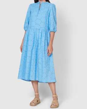 Paris Lace Dress - Cornflower