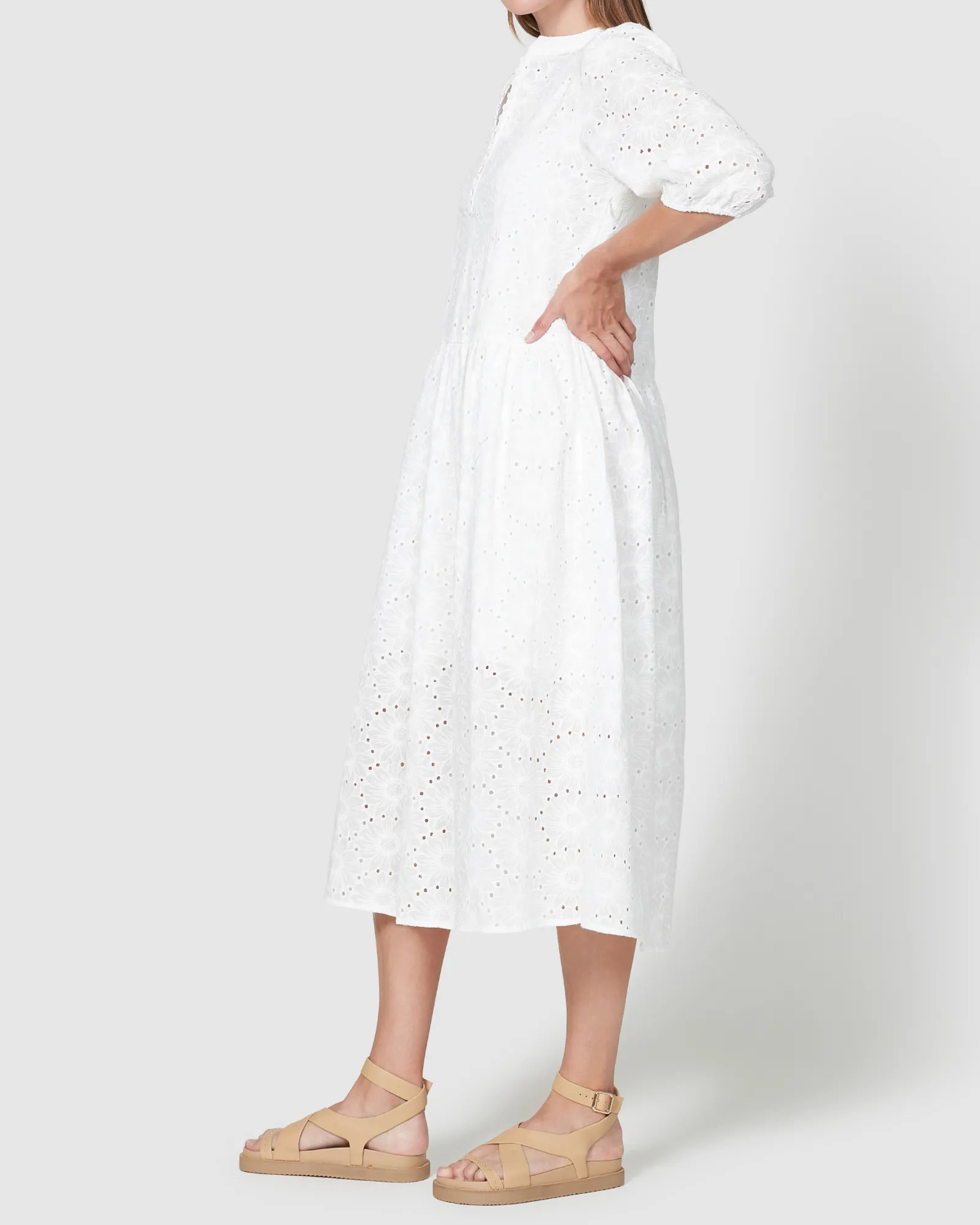 Paris Lace Dress - White