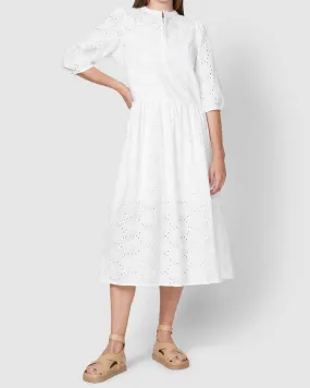 Paris Lace Dress - White