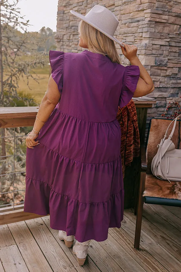 Parkside Pretty Midi In Royal Plum Curves