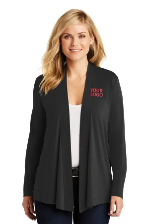 Port Authority Ladies Branded Concept Knit Cardigans, Black