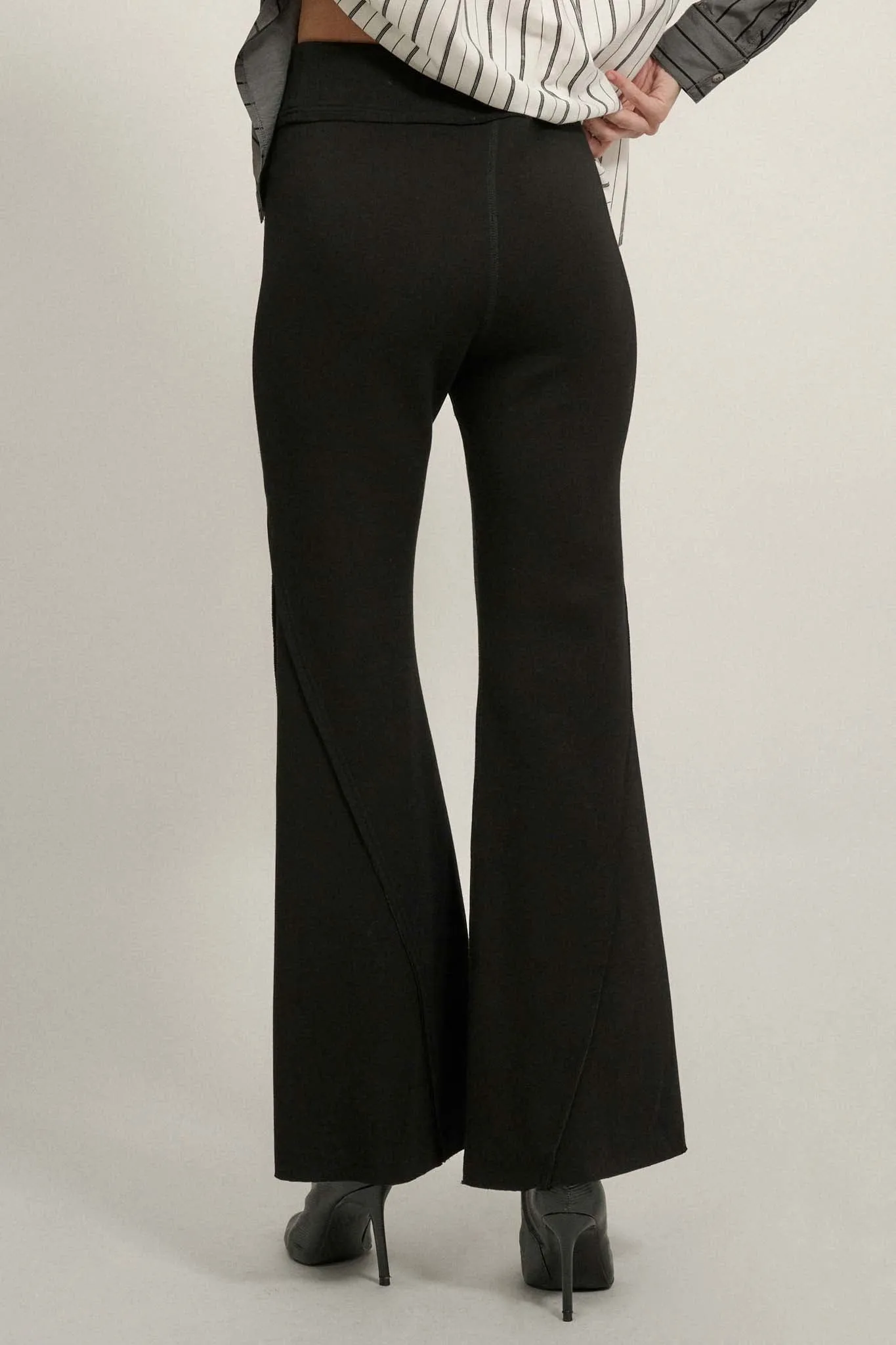 Premium Scuba Split-Leg Flare Pants