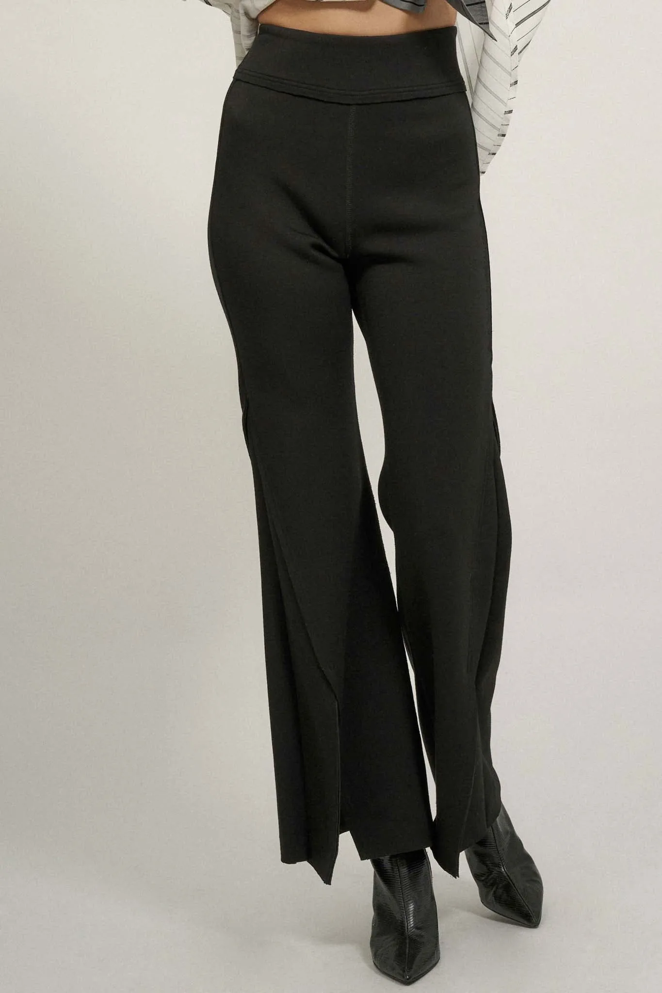 Premium Scuba Split-Leg Flare Pants