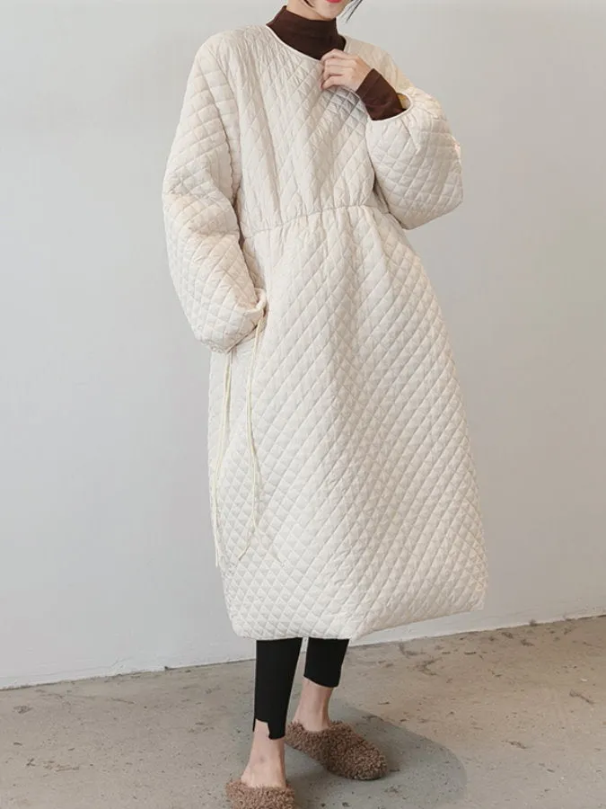 Quilted Pullover Coat HL3920