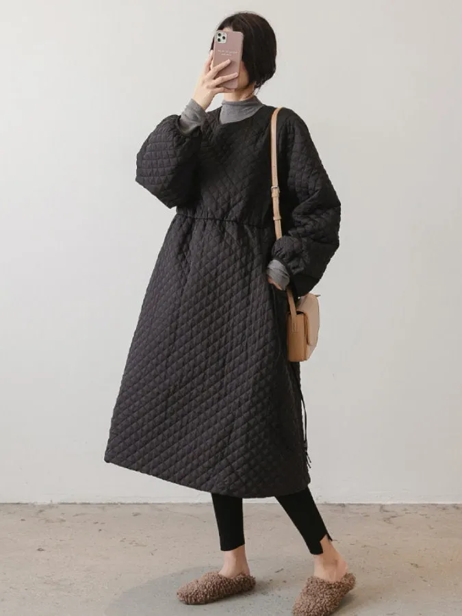 Quilted Pullover Coat HL3920