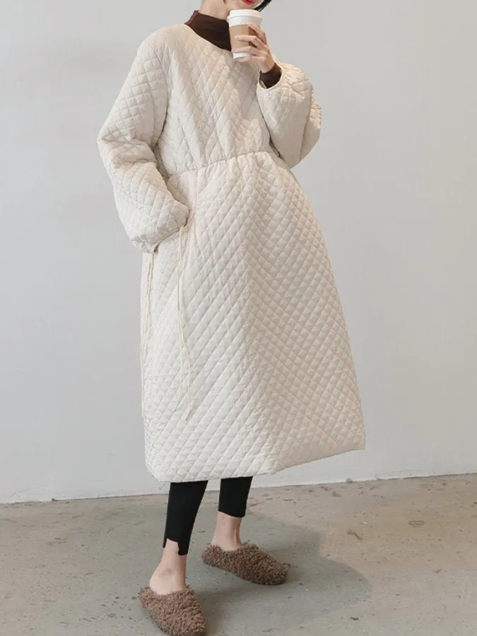 Quilted Pullover Coat HL3920