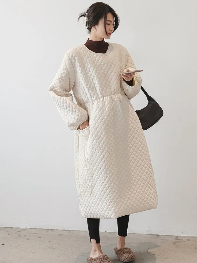 Quilted Pullover Coat HL3920