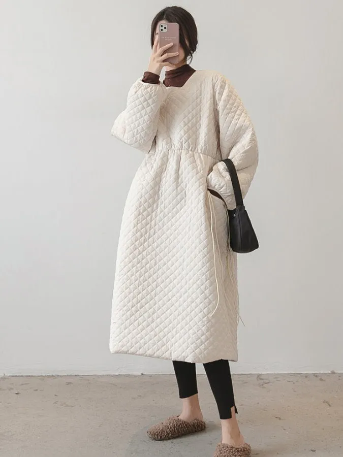 Quilted Pullover Coat HL3920