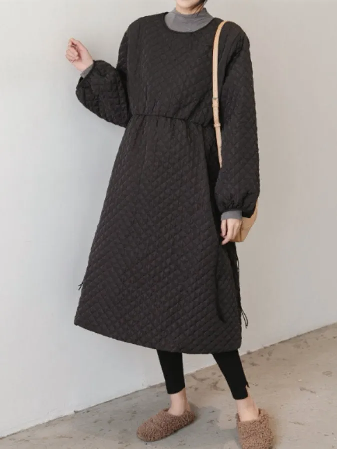 Quilted Pullover Coat HL3920