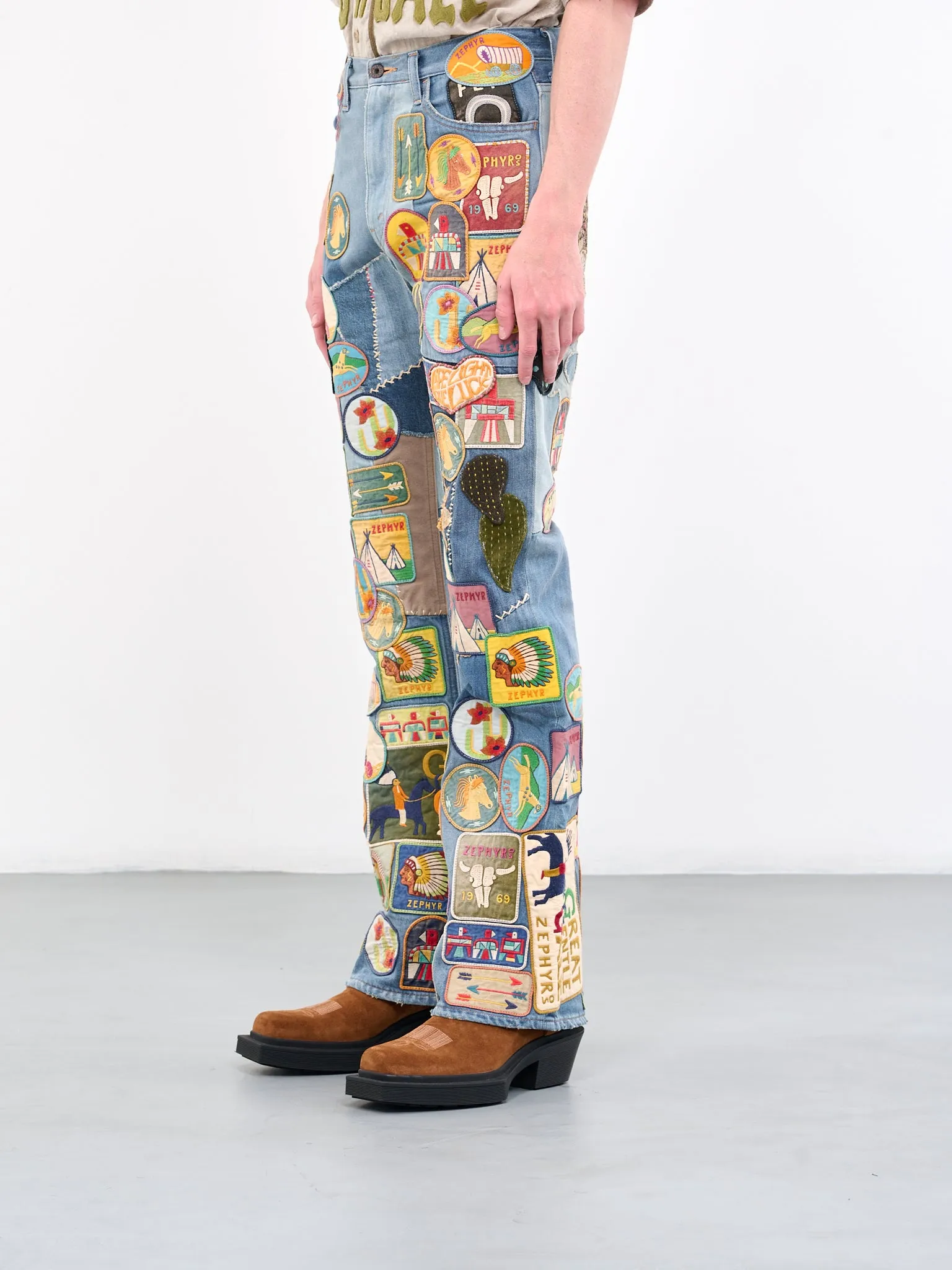 Rat Flare Jeans (K2304LP145-PRO-BLUE-MULTI)