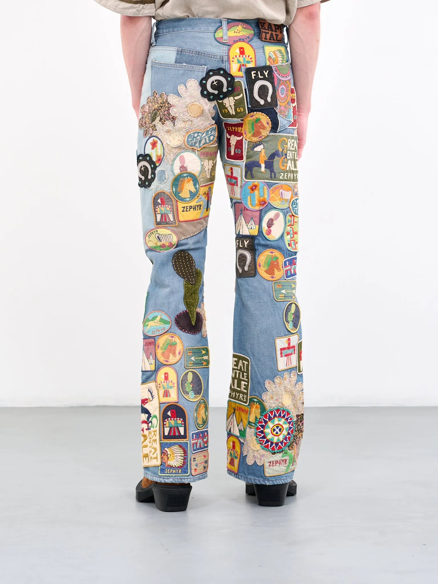 Rat Flare Jeans (K2304LP145-PRO-BLUE-MULTI)