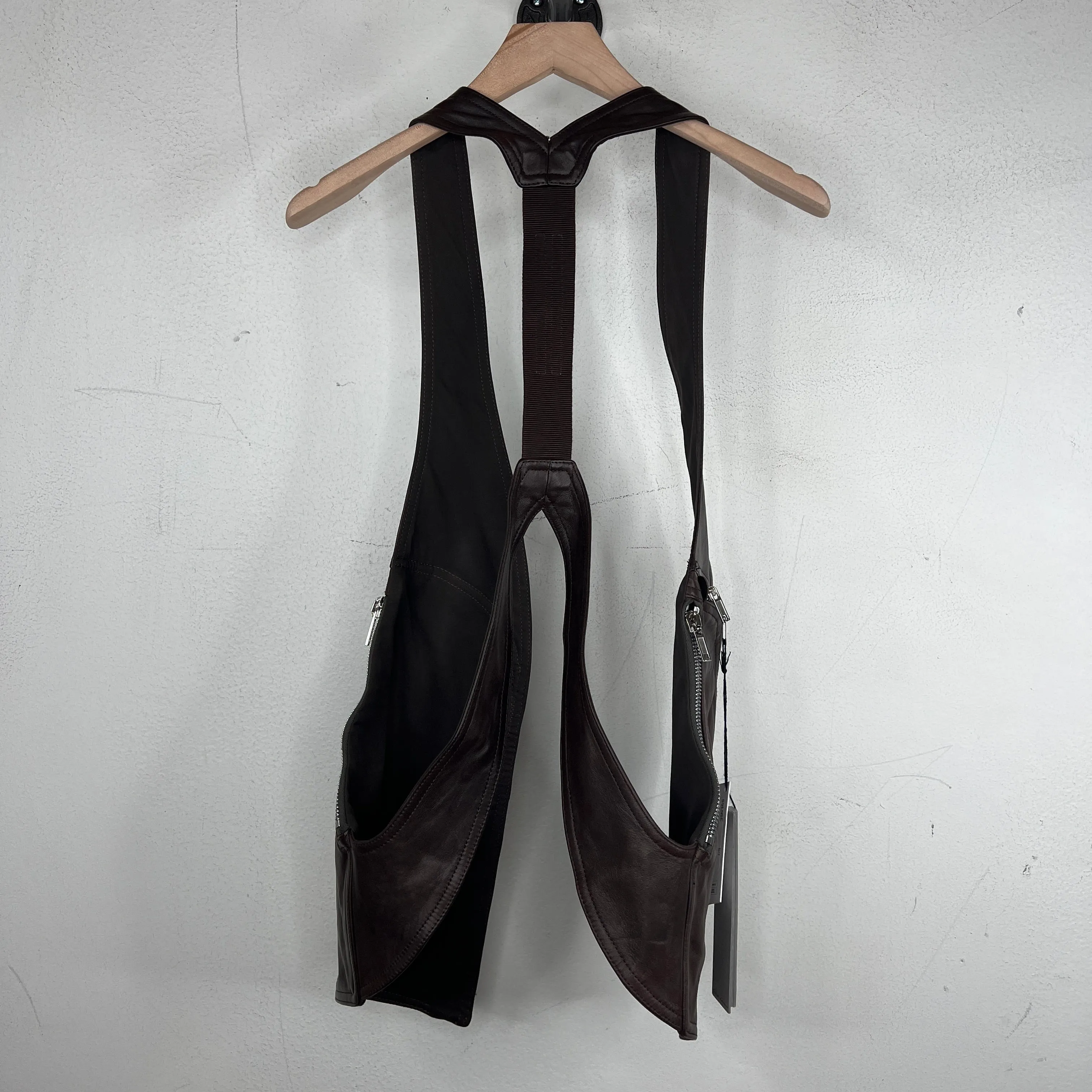 Rick Owens Leather Bauhaus Vest