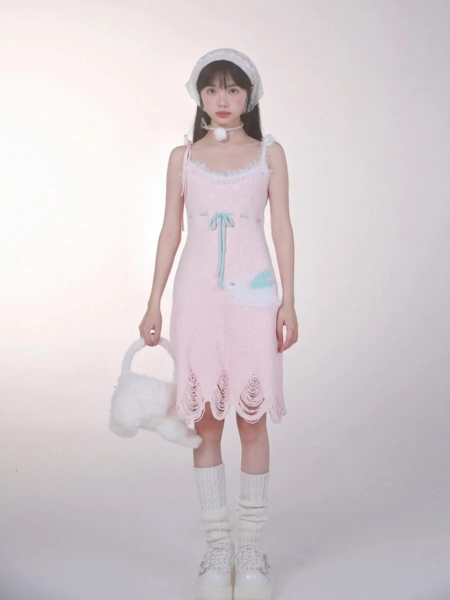 [Rose Island] Bunny Elf Knitted Dress