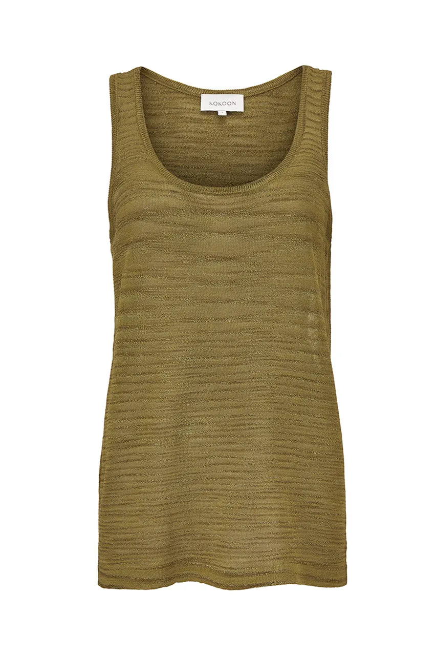 Scato Knit Tank - Utility - Silk/Linen/Viscose