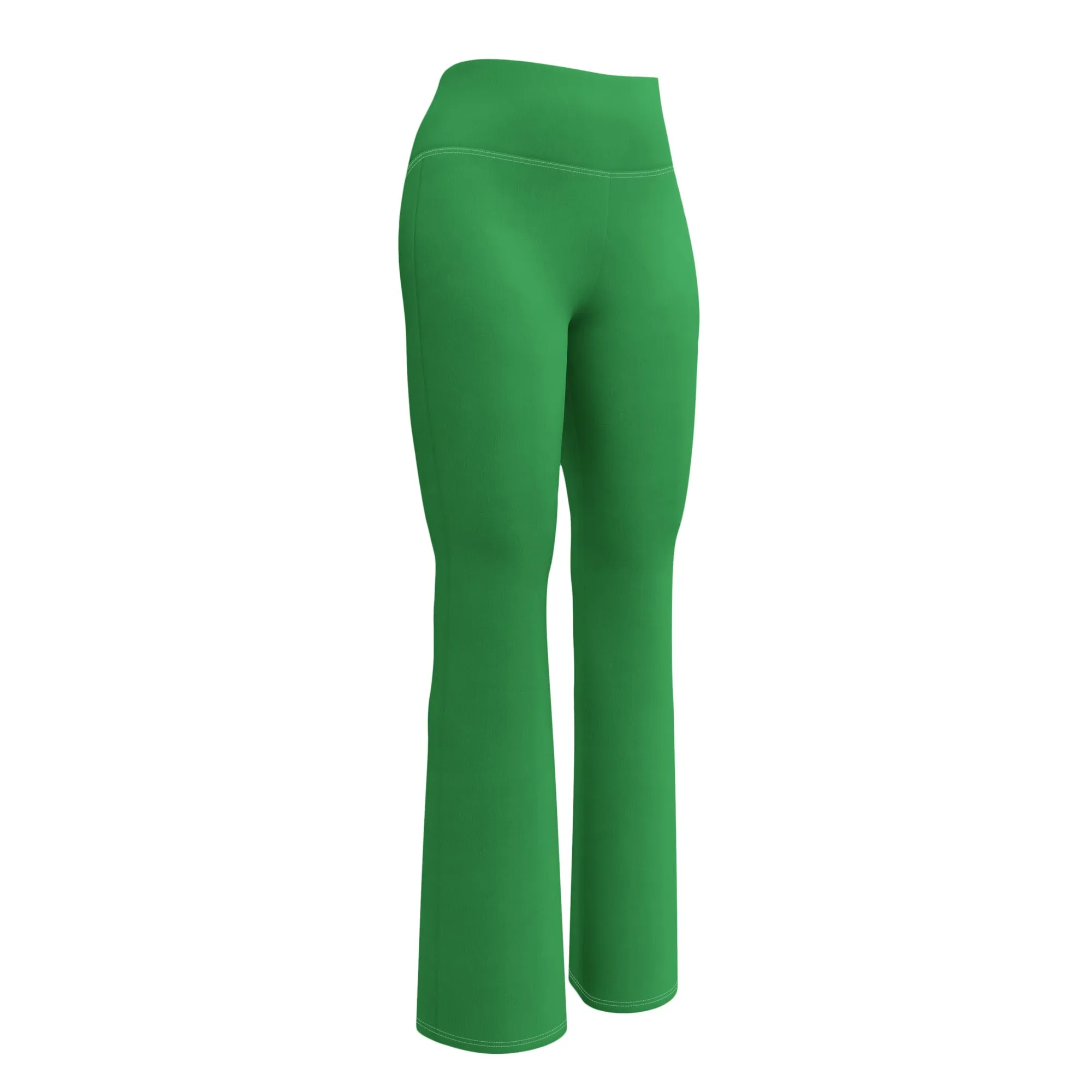 Sea Green Flare Leggings with Extremely Stoked Epic Wave Logo