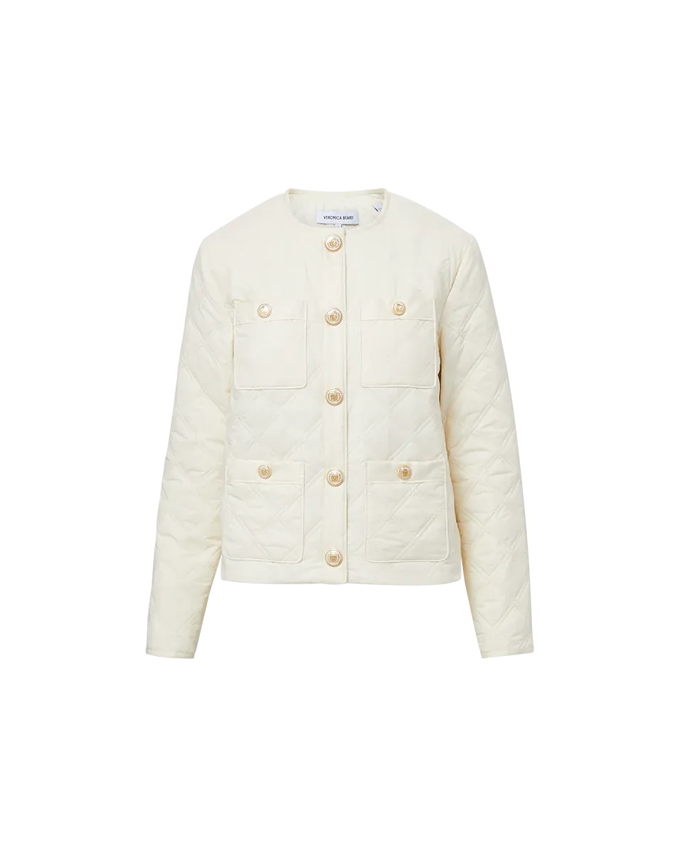 Shalia Quilted Jacket - Ivory