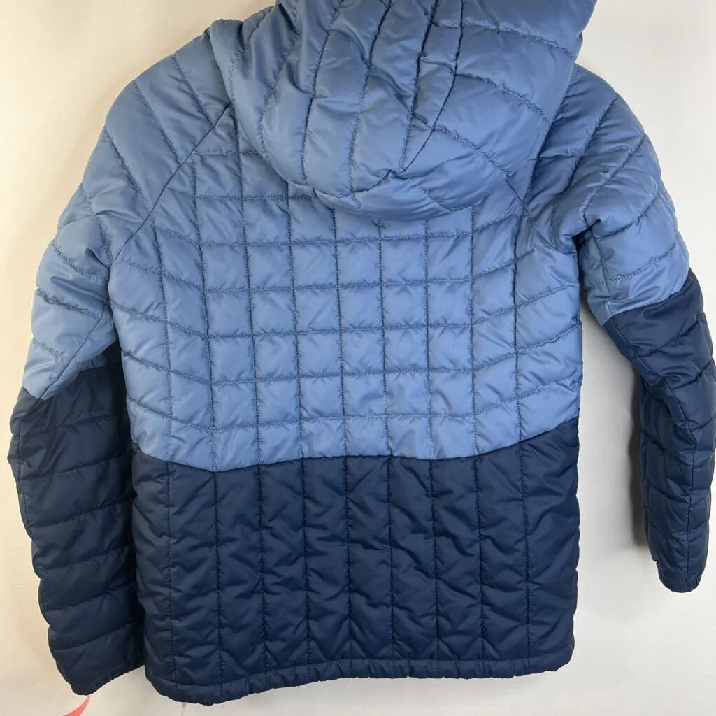 Size 10-12: Columbia Blue Quilted Puffy Hooded Coat