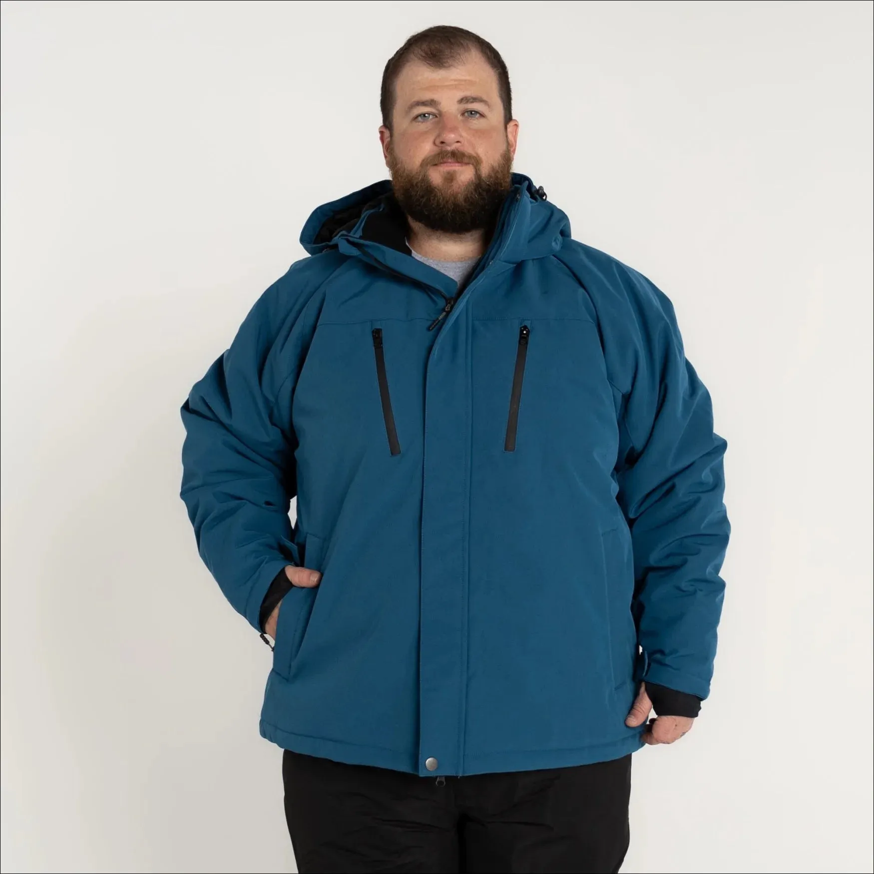 Snow Country Outerwear Mens Big Sizes  Siberian III Insulated Winter Soft Shell Jacket Coat 2XL - 7XL