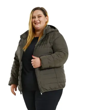 Soularge Women's Plus Size Winter Packable Lightweight Down Coat