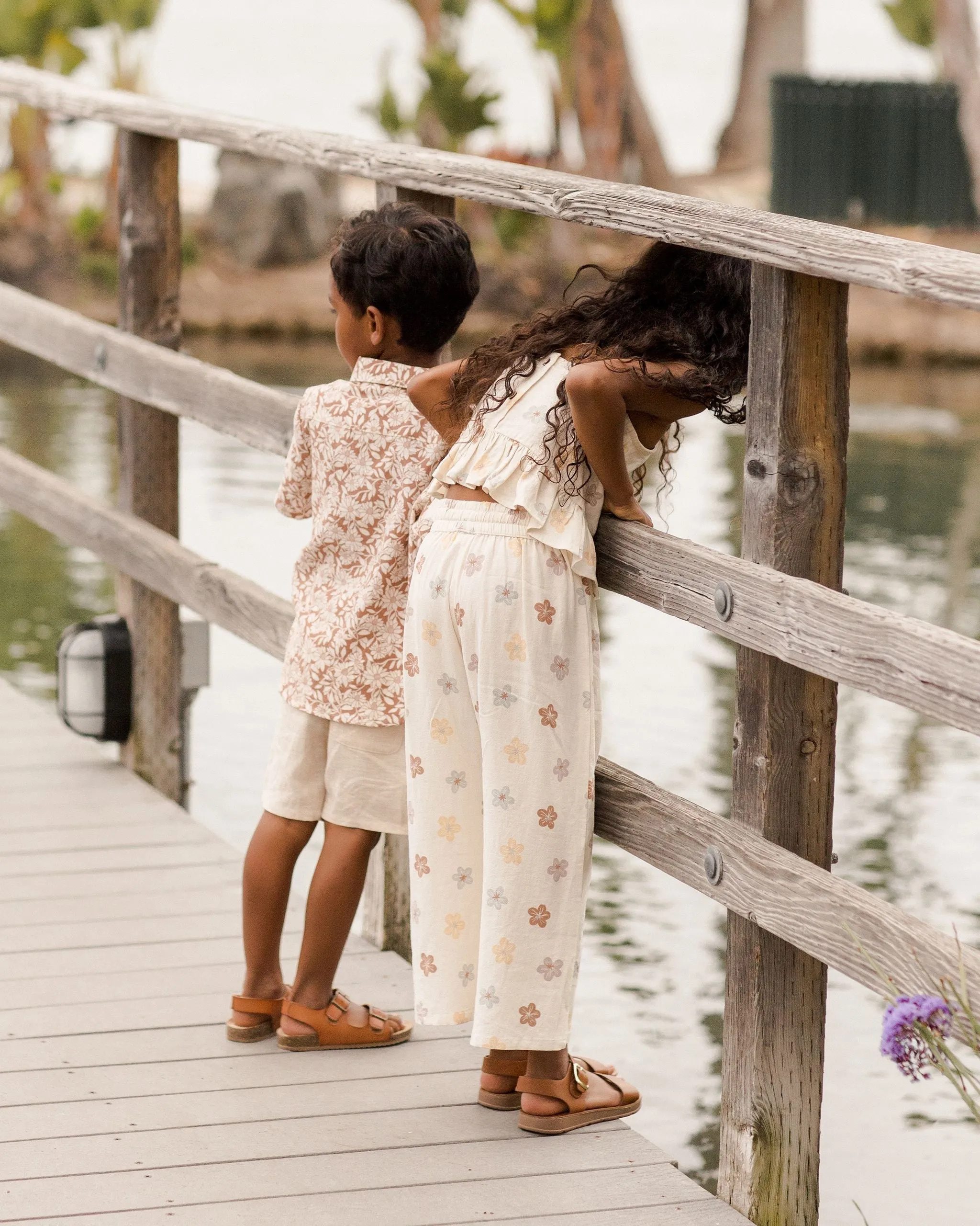 The Cropped Peplum Tank by Rylee   Cru - Leilani - KIDS