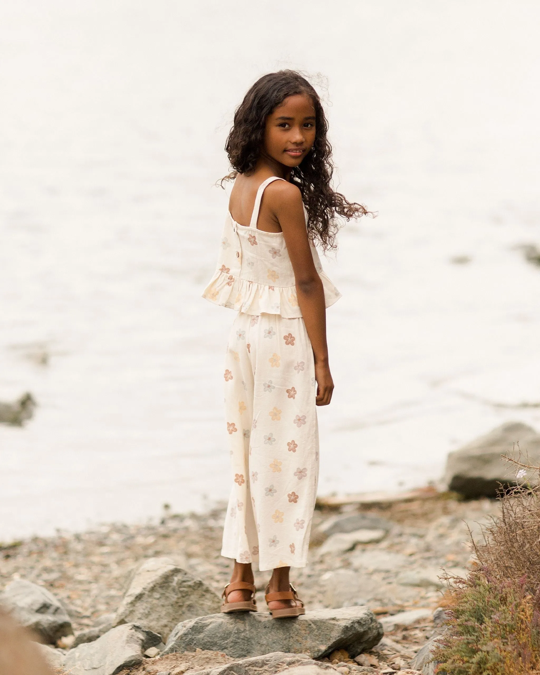 The Cropped Peplum Tank by Rylee   Cru - Leilani - KIDS